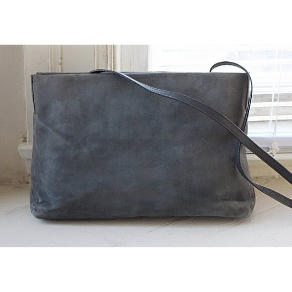 Salvatore Ferragamo - Vintage "Vara" Convertible Clutch in Blue Grey, Italy - Picture 2 of 11